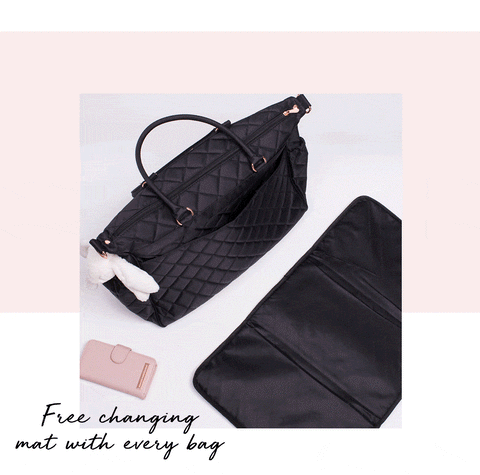 Baby bag with free change mat